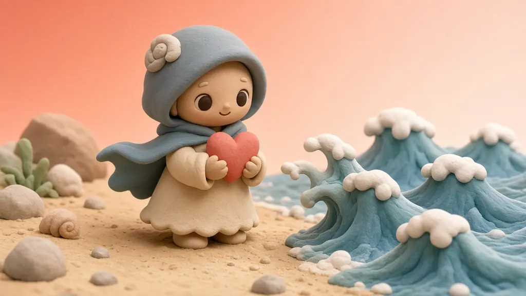 Clay 3D illustration of The Devoted Seeker