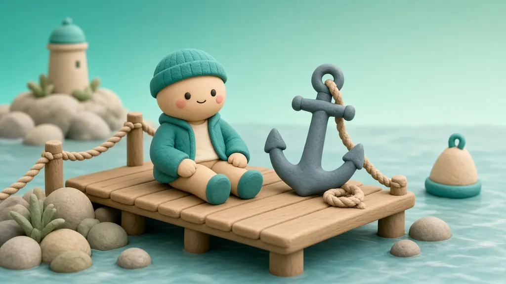 Clay 3D illustration of The Steady Harbor