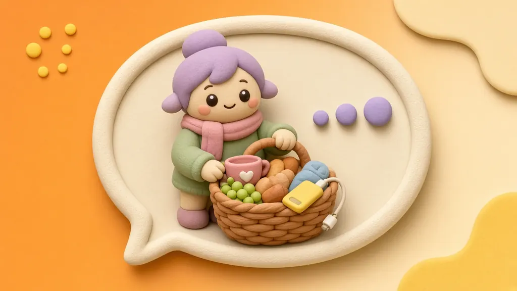 Clay 3D illustration of The Mom Friend