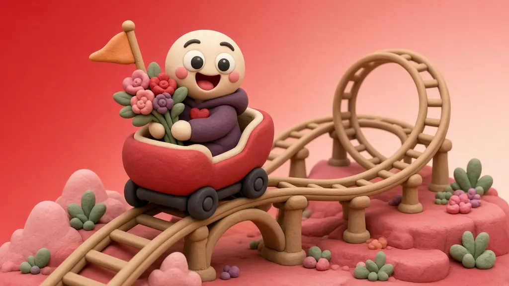 Clay 3D illustration of The Chaos Romantic