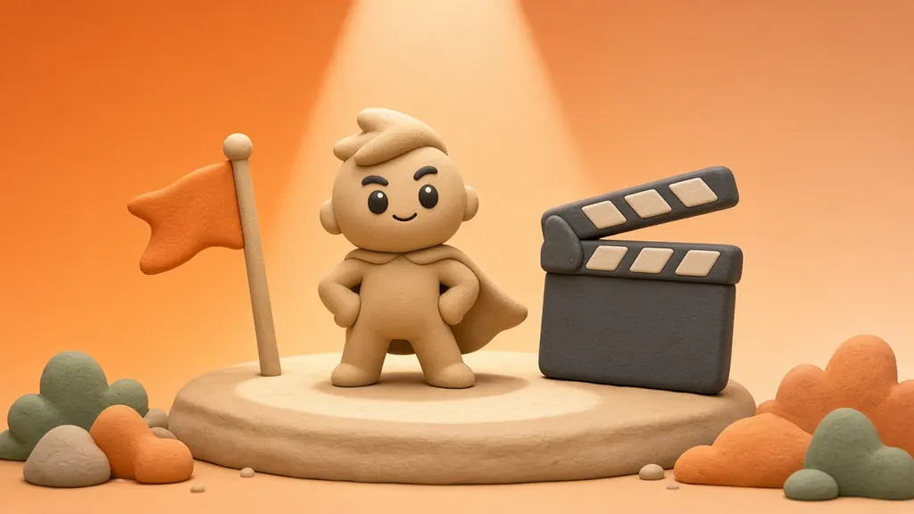 Clay 3D illustration of The Main Character
