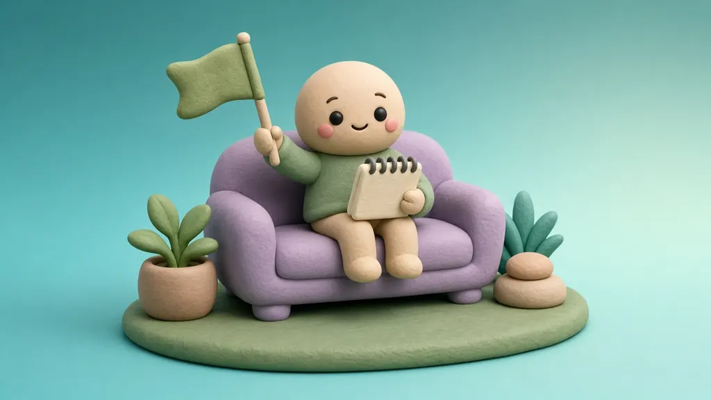 Clay 3D illustration of The Therapist Friend